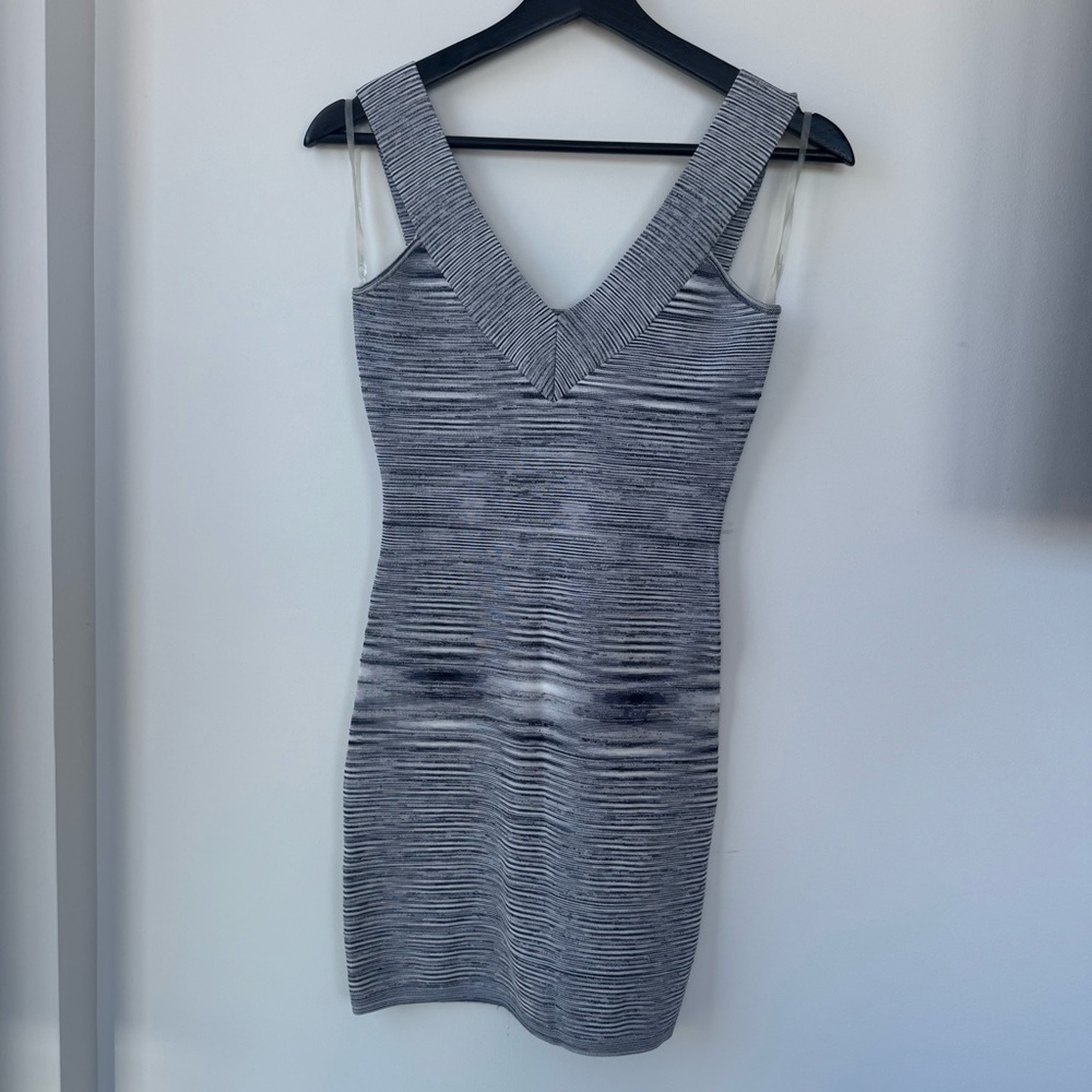 Guess by Marciano Navy Blue & White Mini Dress